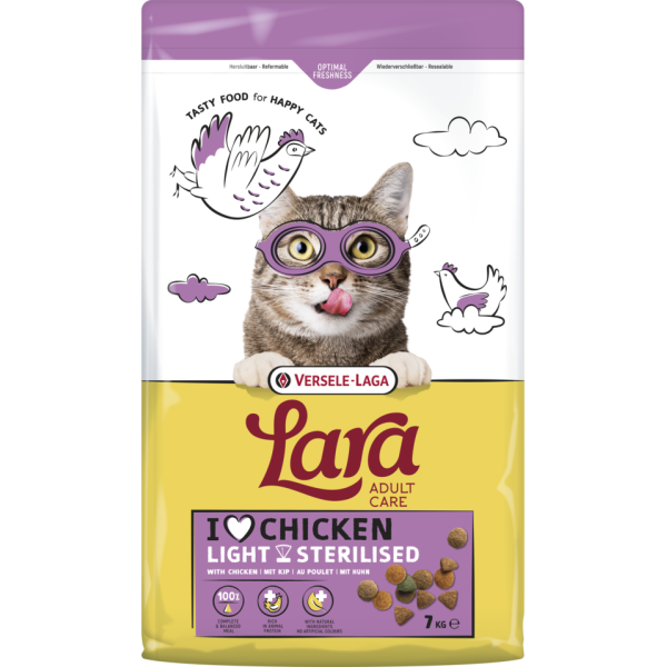 Lara  adult light sterilized with chicken 7kg