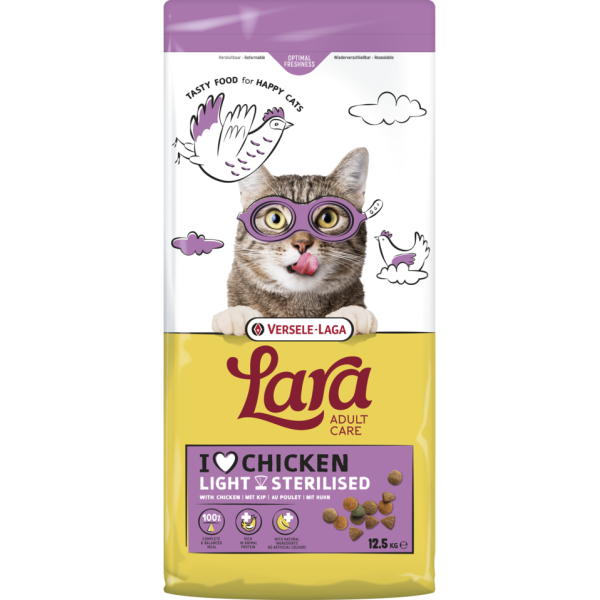 Lara adulto light esterilizado com frango 12,5kg