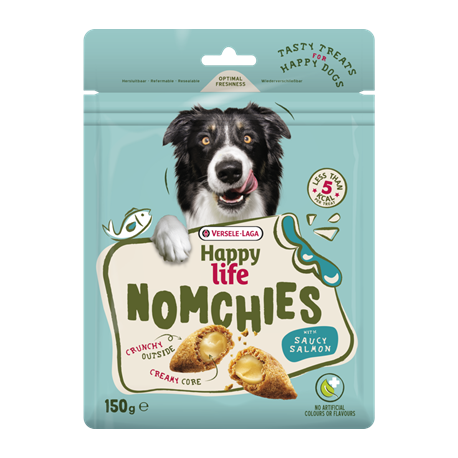 Nomchies Salmon - Friandise au fourrage crémeux et Saumon 150g