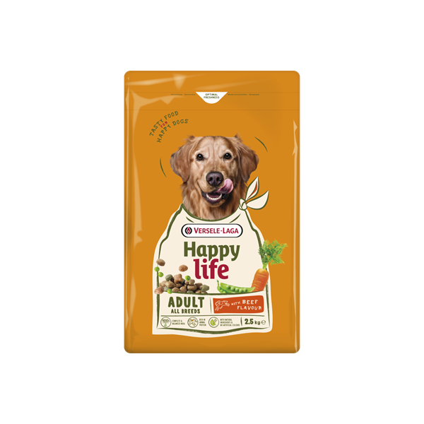 Adulto al manzo 2,5kg - Happy life