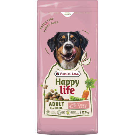 Volwassen met lam 12,5kg - Happy life Volwassen met lam 12,5kg - Happy life