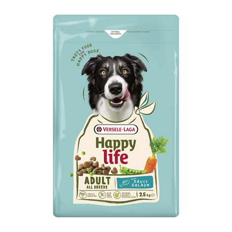 Adulto de salmão 2,5kg - Happy life Adulto de salmão 2,5kg - Happy life