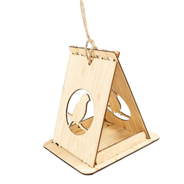 Bamboo bird feeder for sky birds Kyoto Wood color