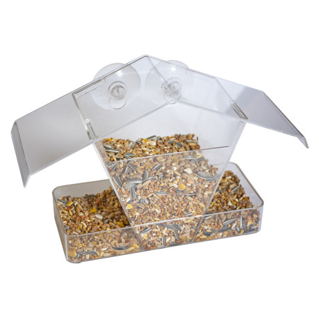 Bilbao Window Bird Feeder - Transparent