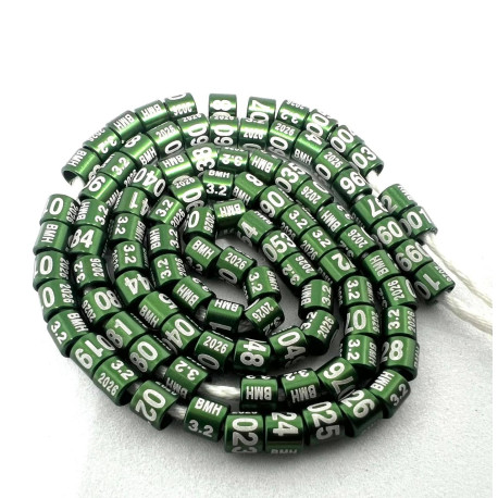 Bagues année ø 2,9 mm en aluminium - 2026 - (10 pièces) Bagues année ø 2,9 mm en aluminium - 2026 - (10 pièces)