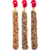 Variedade tripla de palitos de sementes para periquitos pequenos 3 sabores - 3 palitos