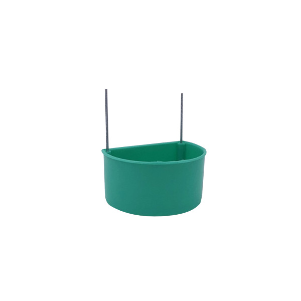 Green half-moon feeder - 7x5.5 cm