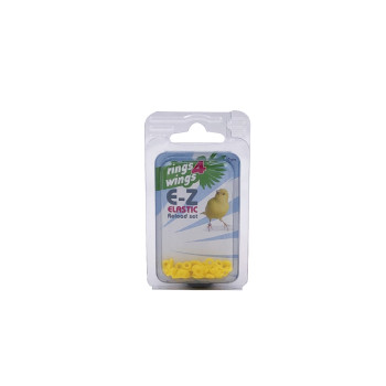 Bagues élastiques jaunes - 3mm - 50 pièces