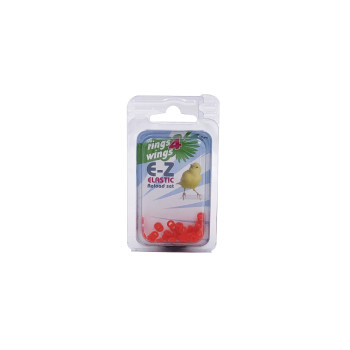 Red elastic rings - 3mm - 50 pieces