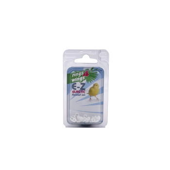 Bagues élastiques blanches - 3mm - 50pièces