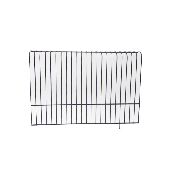 Black front for exhibition cage for canaries and budgerigars (23 bars)