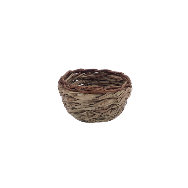 Voorgevormd nest van stro 9 cm