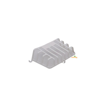 Râtelier en plastique gris pour barreaux verticaux