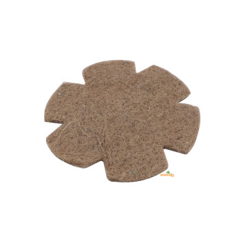 Nestboden aus braunem Filz 10cm (10 Stück)