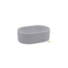 White oval feeder - 7.5 x 11 x 4 cm White oval feeder - 7.5 x 11 x 4 cm