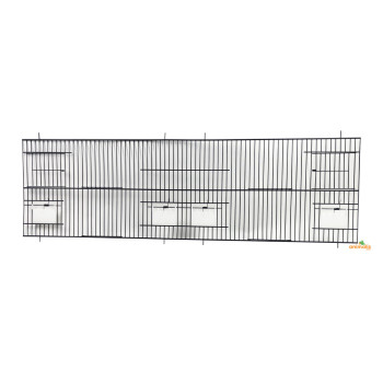 Schwarzes Schaufenster 100 x 30 cm