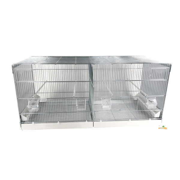 Cage Domus-Molinari 120x50x58cm chrome with movable walls