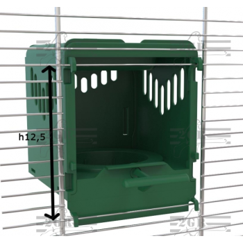 Nest "Cardinal" 8 cm - Green