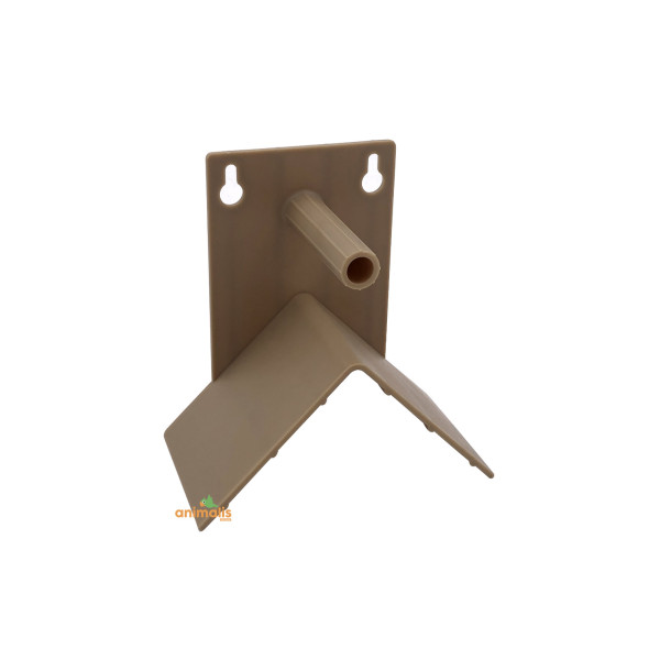 Individual anti-pecking perch in plastic 10 x 10 cm