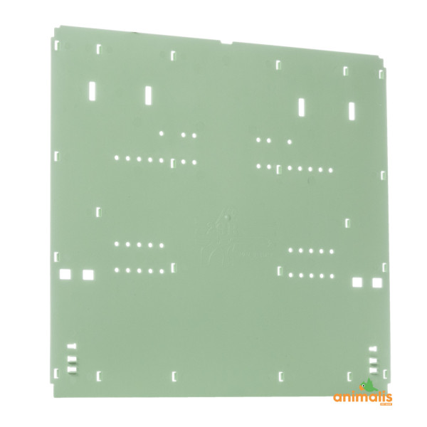 Green plastic plate for the back of 90cm foldable cages