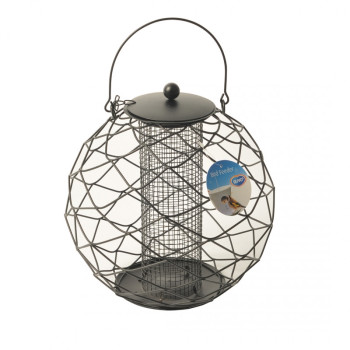 Silo pour arachides avec protection sphérique - 28x28x28cm - Noir