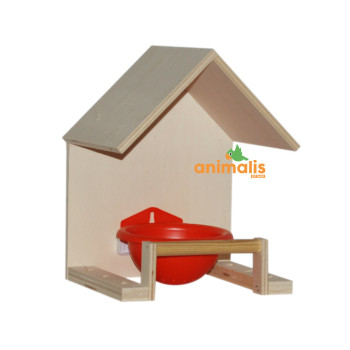 Chapel for native birds with plastic nest