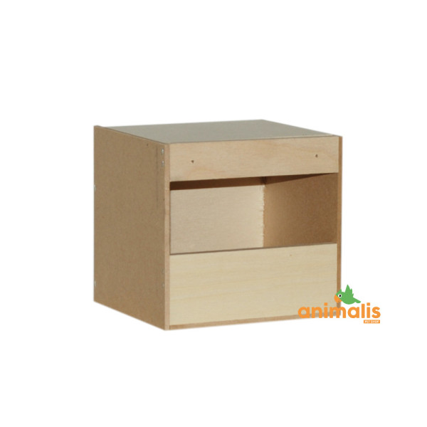 Exotisches offenes Nest - 12x12x12,5 cm