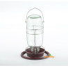 Waterer/Feeder "Miner's Lamp" in glass Waterer/Feeder "Miner's Lamp" in glass