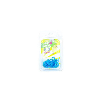 Blaue elastische Ringe - 3.5mm - 50 Stück - Rings 4 Wings