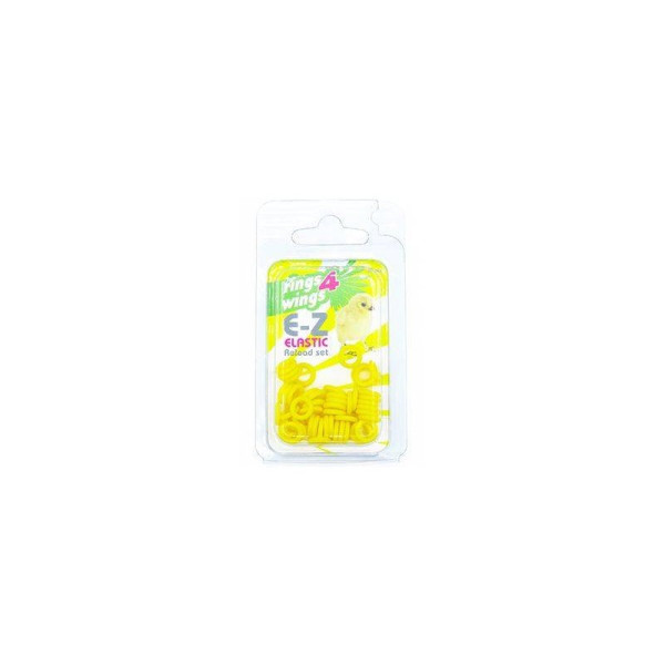 Gele elastische ringen - 4.5mm - 50 stuks