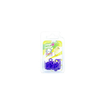 Anillos elásticos violetas - 4.5mm - 50 piezas
