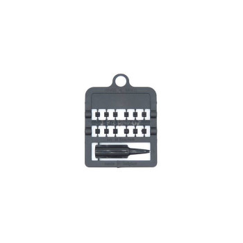 12 Anelli Aperti in plastica per Canarini - Dimensione: 3mm - Colore: Noir