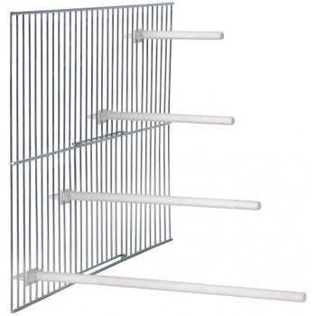 Poleiro Branco Giratório de Plástico 29cm