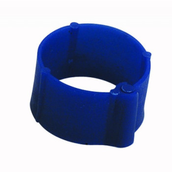 50 Plastikringe für Tauben - 9mm x 8mm - Farbe: Dunkelblau