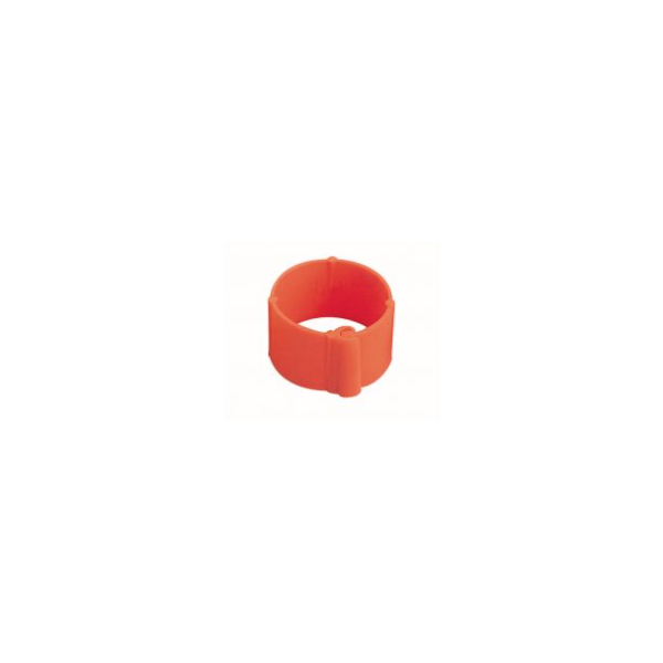 50 Plasticen Ringen Voor Duiven - 9mm x 8mm - Kleur: Fluoriserend Oranje
