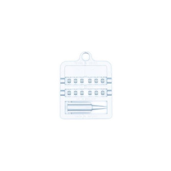 12 Anelli Aperte In plastica Per Canarini - Dimensione: 3mm - Colore: Argentato