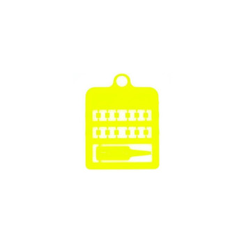 12 Anelli Aperti In plastica Per Canarini - Dimensione: 3mm - Colore: Giallo