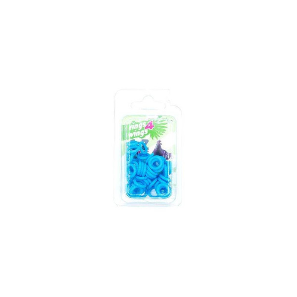 Bagues élastiques bleues - 3.5mm - 50 pièces - Rings 4 Wings