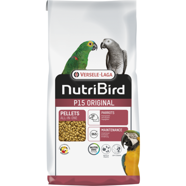 Nutribird P15 original 10kg - Granulés Extrudés - Aliment D'entretien Pour Perroquets