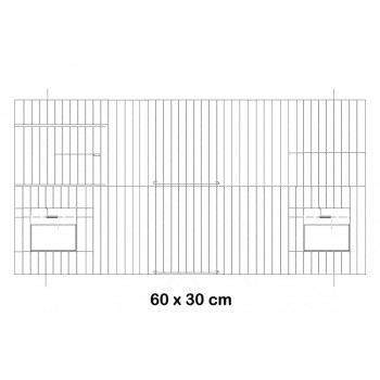 Schwarze Fassade 60x30 cm