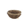 Mand van wilgentenen en kokos met haken - 11 cm