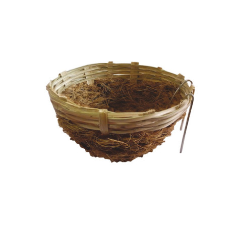 Weiden- und Kokosnusshängematte mit Haken - 11 cm