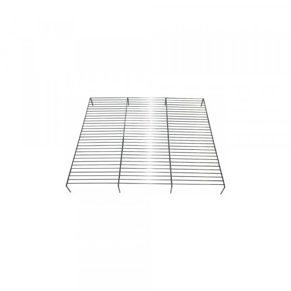Chrome floor bottom grille - 36.2 x 19.8 x 3.5 cm
