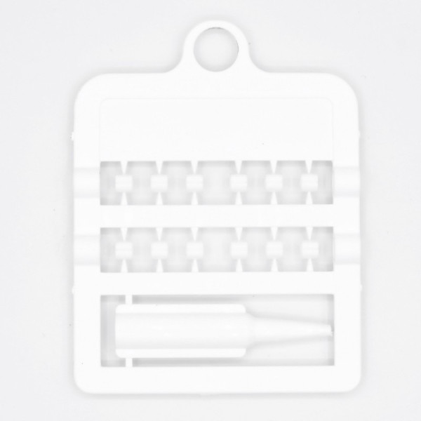 12 Open Plastic Rings for Canaries - Size: 3mm - Colour: White