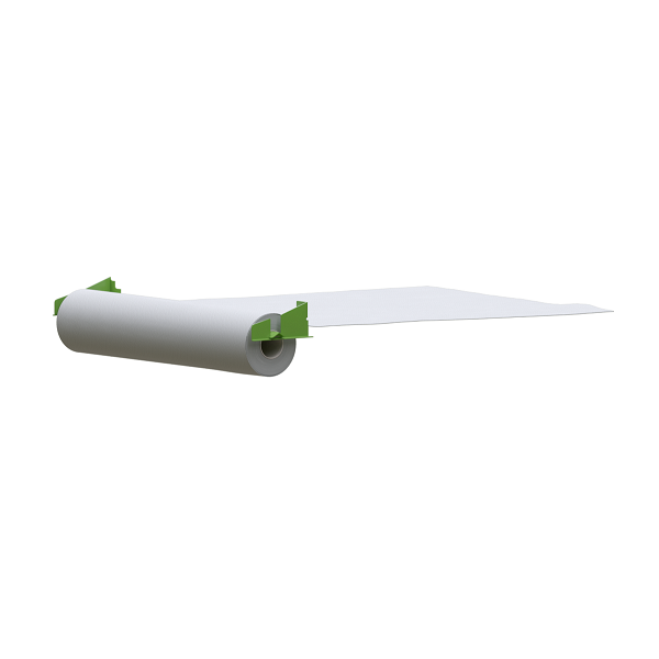Roller fastening system with roller