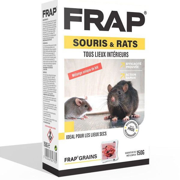 FRAP 'Grains' appât à grains - 150g - poison contre les souris et