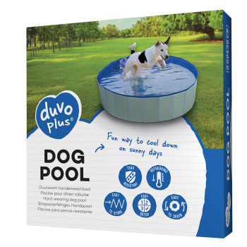 Piscine pour chien bleu...