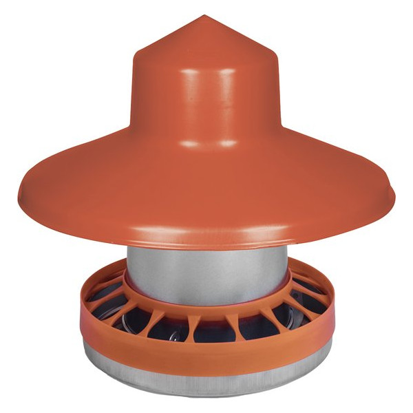 Galvanized feeder with plastic protection